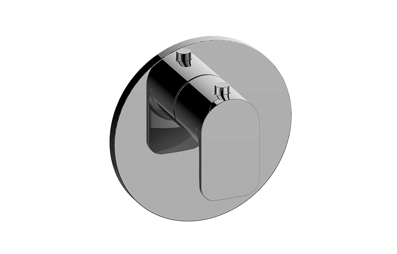 Graff - M-Series Round Thermostatic Trim Plate with Sento Handle - Warm Bronze PVD - G-8037-LM42E-WB-T