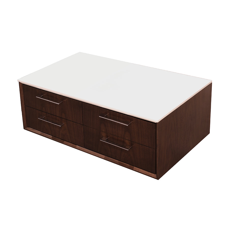 Solid Surface countertop for wall-mount under-counter cabinet GEM-ST-36, sold together with the cabinet. W: 36", D: 22", H: 1/2". - Maison&Co.
