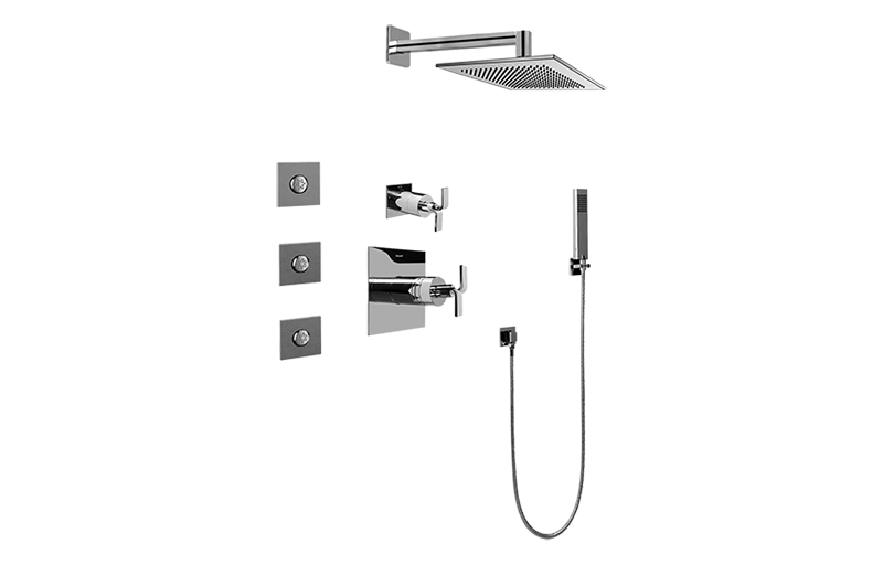 Immersion Full Thermostatic Shower System with Transfer Valve (Rough & Trim) in Multiple Finishes - Maison&Co.