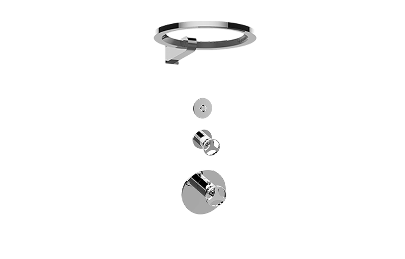 Harley M-Series Thermostatic Set w/Ametis Ring and Diverter Valve (Rough & Trim) in Multiple Finishes - Maison&Co.