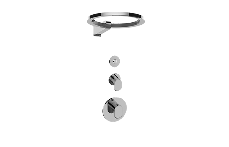 Phase M-Series Thermostatic Set w/Ametis Ring and Diverter Valve (Rough & Trim) in Multiple Finishes - Maison&Co.