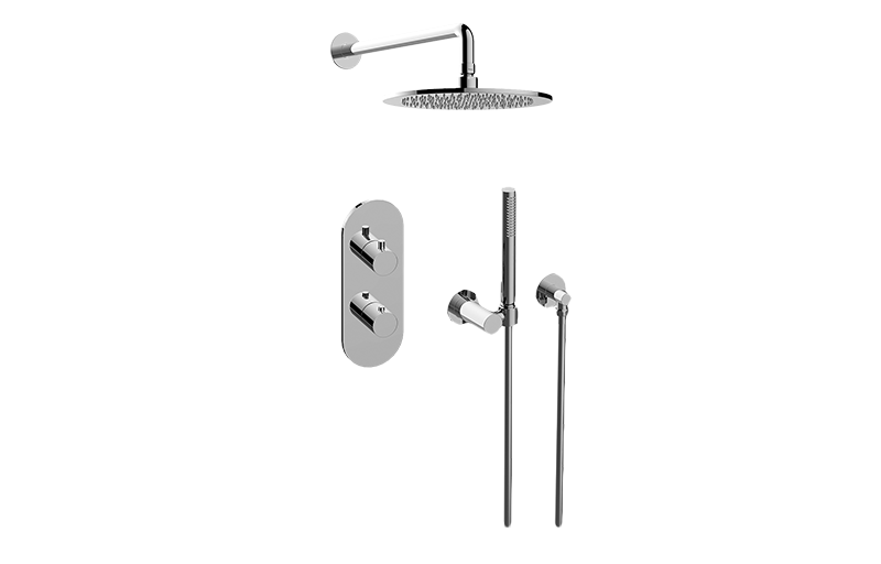 M.E./M.E. 25 M-Series Thermostatic Shower System - Shower with Handshower (Rough & Trim)  in Multiple Finishes - Maison&Co.