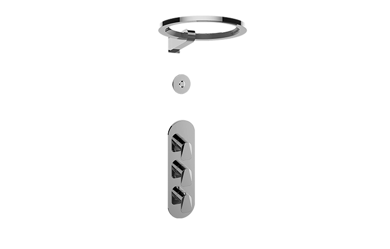 Sento M-Series Thermostatic Set w/Ametis Ring (Rough & Trim) in Multiple Finishes - Maison&Co.