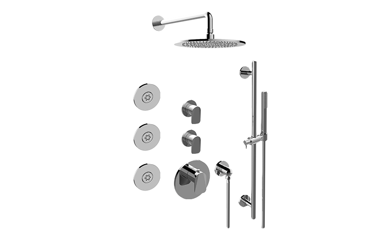 Sento M-Series Full Thermostatic Shower System (Rough & Trim)  in Multiple Finishes - Maison&Co.