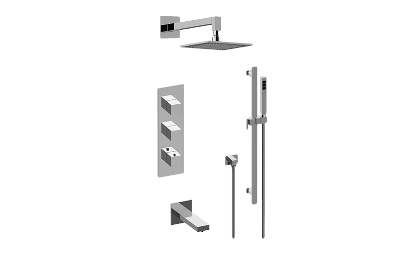 Incanto M-Series Full Thermostatic Shower System (Rough & Trim)  in Multiple Finishes - Maison&Co.