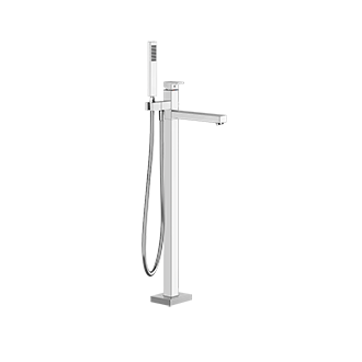 Gessi - Rettangolo - TRIM PARTS ONLY Floor-mounted tub filler 
 - Chrome - 24961#031