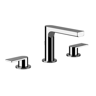 Gessi - Emporio - Widespread washbasin mixer with pop-up assembly
 - Chrome - 39212#031