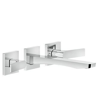 Gessi - Rilievo - TRIM PARTS ONLY Wall mounted washbasin mixer trim, without waste. 
 - Chrome - 59090#031