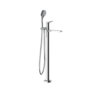 Gessi - Rilievo - TRIM PARTS ONLY Floor-mounted tub filler
 - Chrome - 59131#031