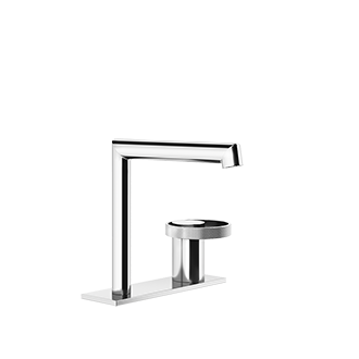 Gessi - Anello - Deck-mounted washbasin mixer with separate control without pop-up assembly
 - Chrome - 63315#031