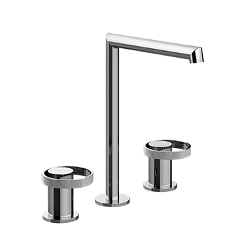 Gessi - Anello - Widespread washbasin mixer without pop-up assembly
 - Chrome - 63353#031