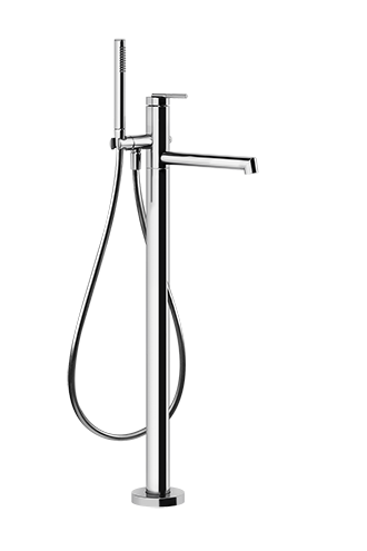 Gessi - Ingranaggio - TRIM PARTS ONLY floor-mounted tub filler 
 - Chrome - 63528#031
