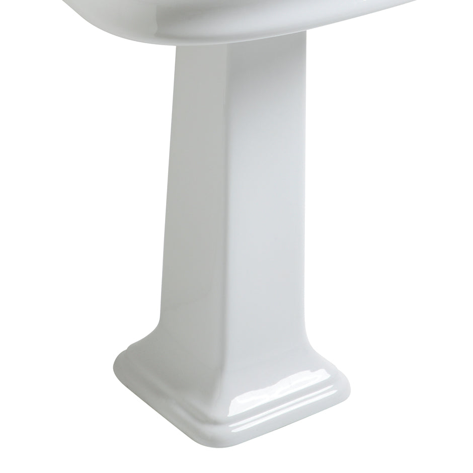 Porcelain pedestal for H251. W: 12 1/4", D: 12 1/4". H: 27 3/8" - Maison&Co.