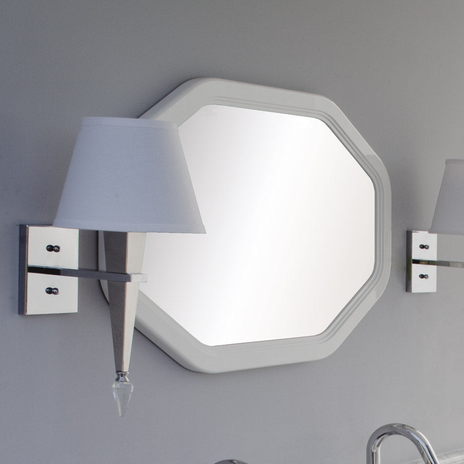 Mirror in wood frame, 18"W,  30"H. - Maison&Co.