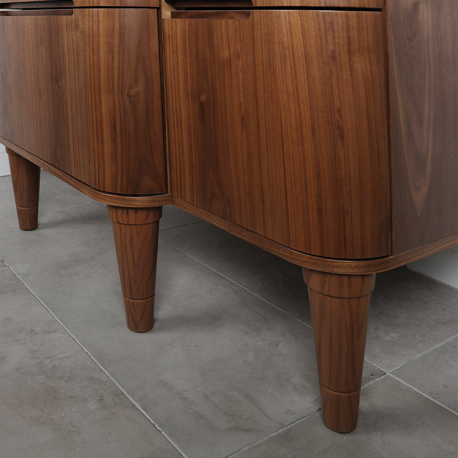 One piece turned wood leg for Eleganza vanities, 3 1/4"DIAM x 10"H - Maison&Co.