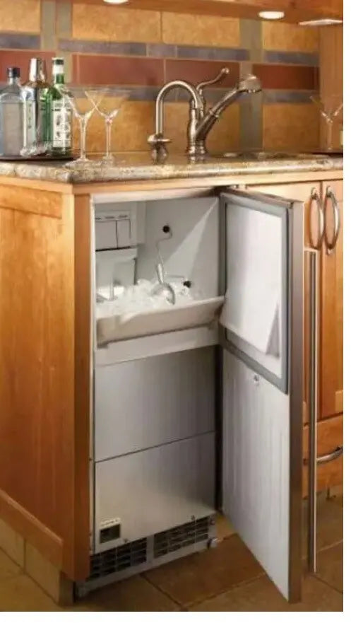 15 Inch Panel Ready Cubelet Ice Maker with Soft Compacted Ice, Pellet/Nugget Shape, 22 lbs Storage Capacity and 80 lbs Production Daily - Maison&Co.