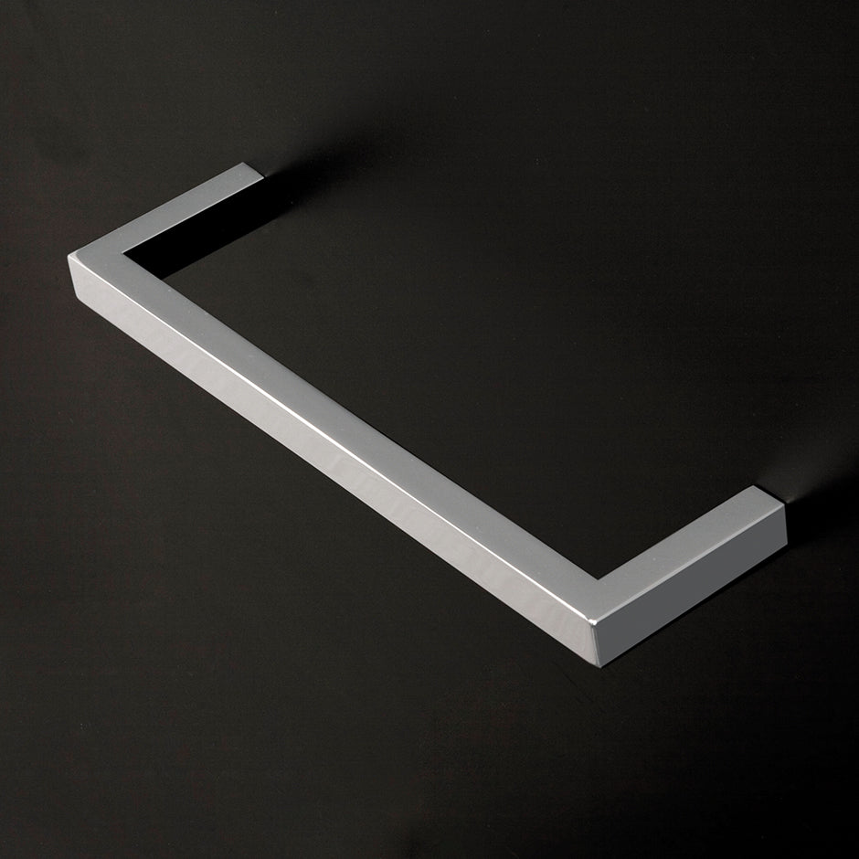 Wall-mount towel bar made of chrome plated brass. W: 11 3/4", D: 3 1/8", H: 3/4". - Maison&Co.