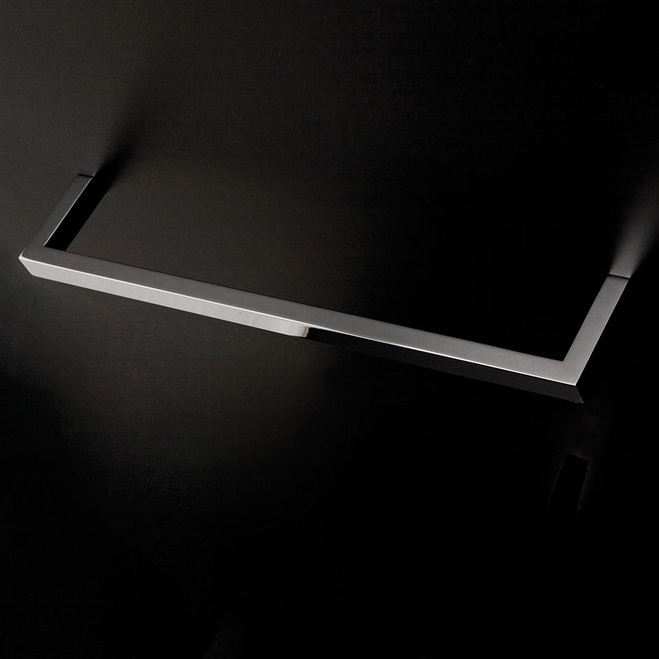 Wall-mount towel bar made of chrome plated brass W: 17 3/4", D: 3 1/8", H; 3/4". - Maison&Co.