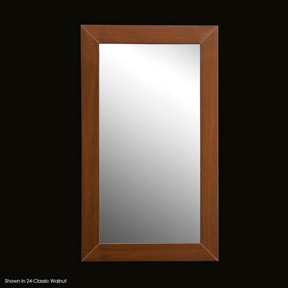 Surface-mount or self-rimming recessed medicine cabinet with mirrored door and 3 adjustable shelves. L - hinges on left. R - hinges on right. W: 19", H: 34", D: 5". - Maison&Co.