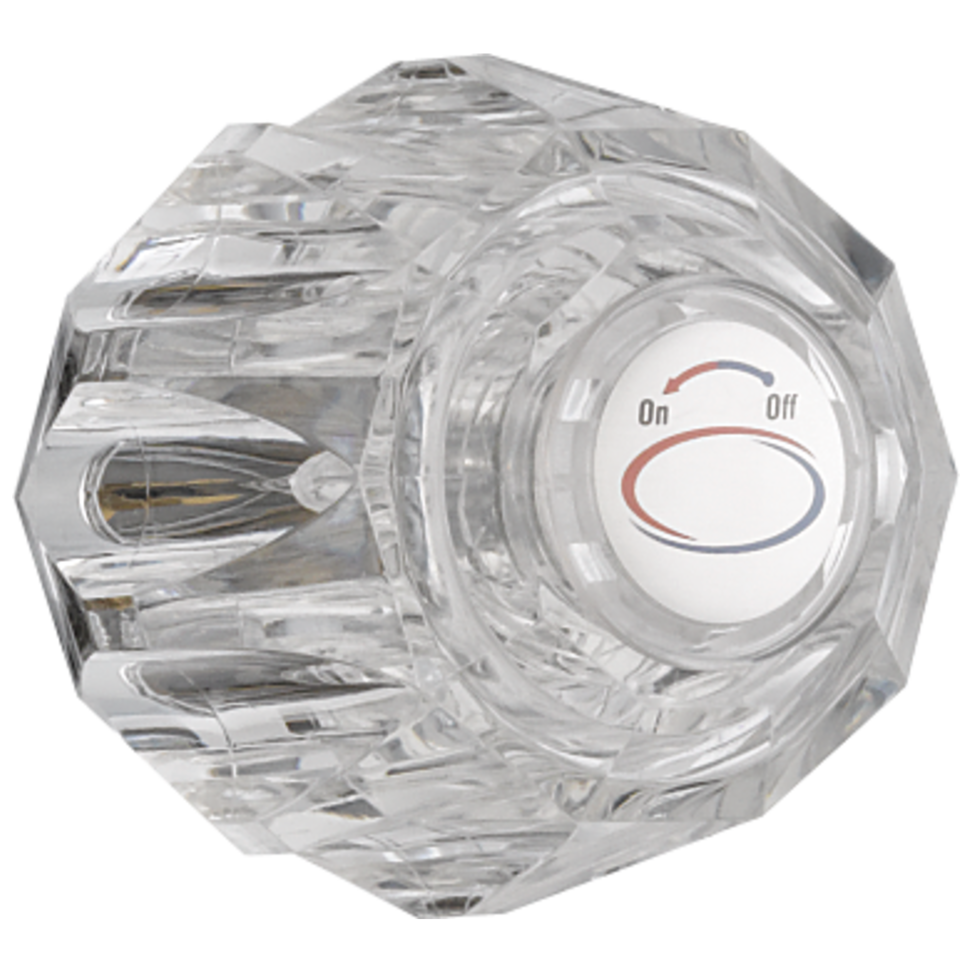 Peerless Other: Single Clear Knob Handle Kit with Button and Screw - Maison&Co.