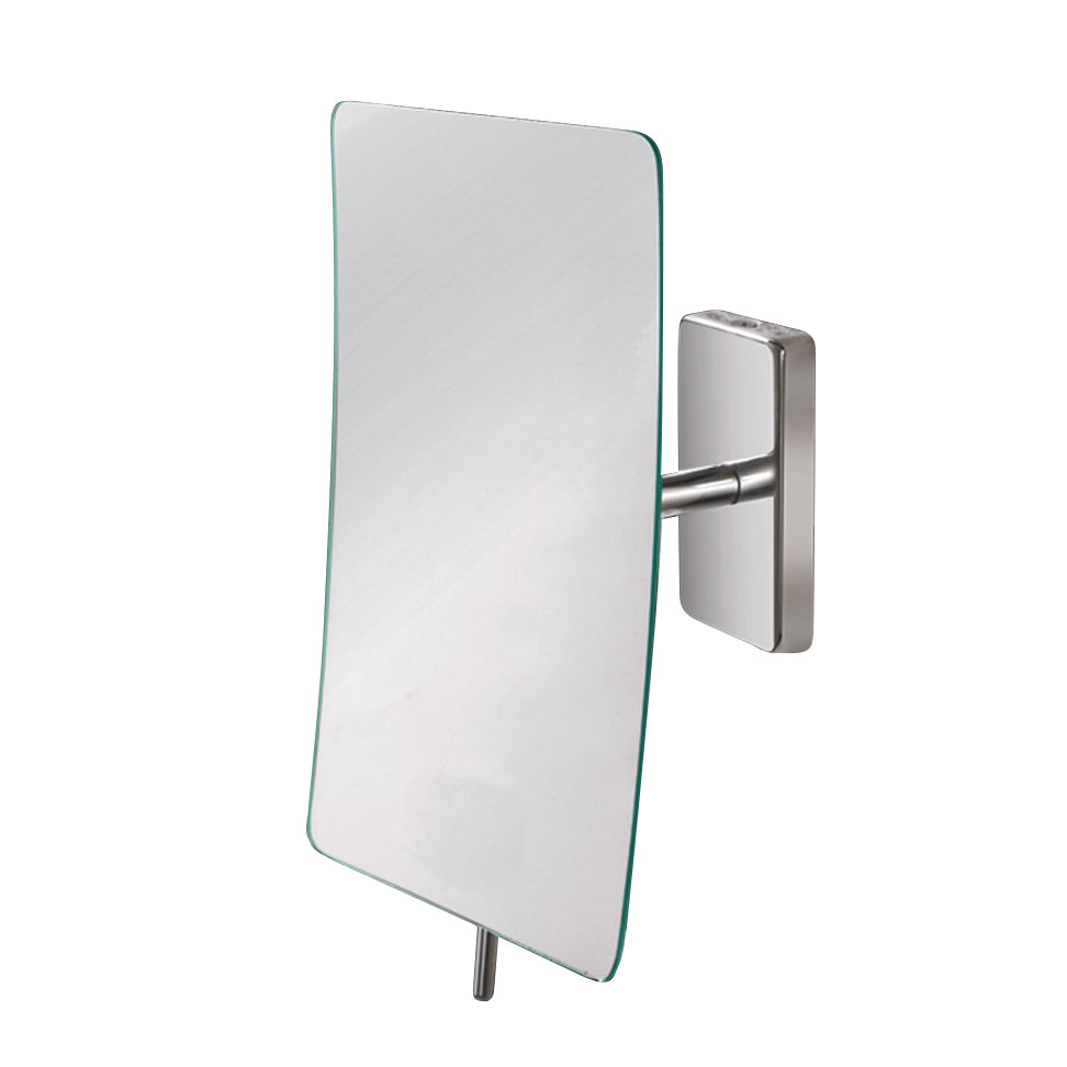 Wall mount 3x magnifying mirror, adjustable mirror W: 5 1/4",  D:5", H: 8 1/2" - Maison&Co.