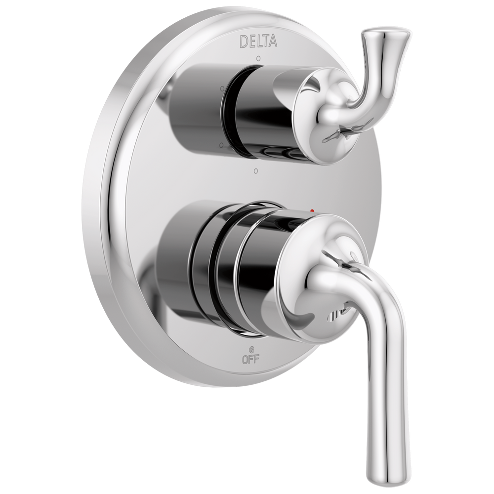 Delta Kayra™: Two-Handle Monitor® 14 Series Valve Trim with 6-Setting Integrated Diverter