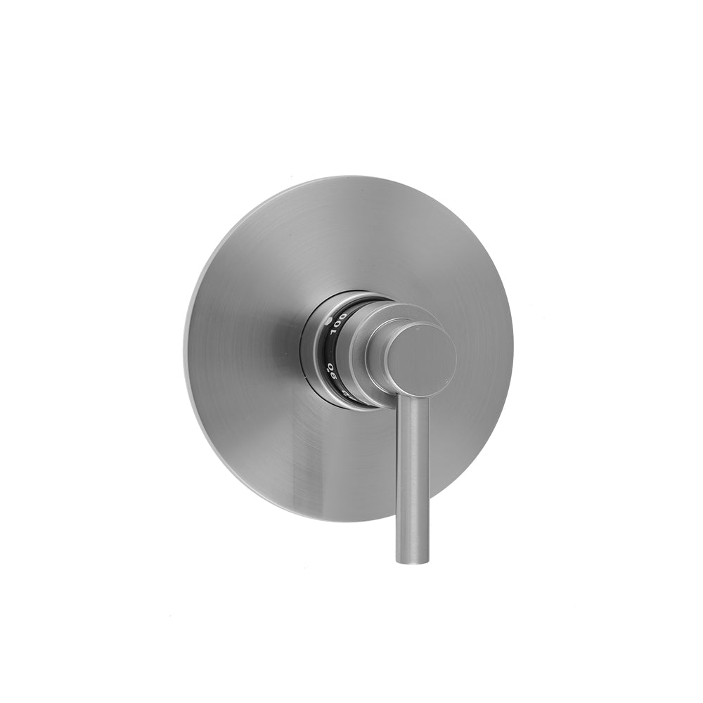 Round Plate with Contempo Low Lever Trim for Thermostatic Valves (J-TH34 & J-TH12) in Multiple Finishes - Maison&Co.