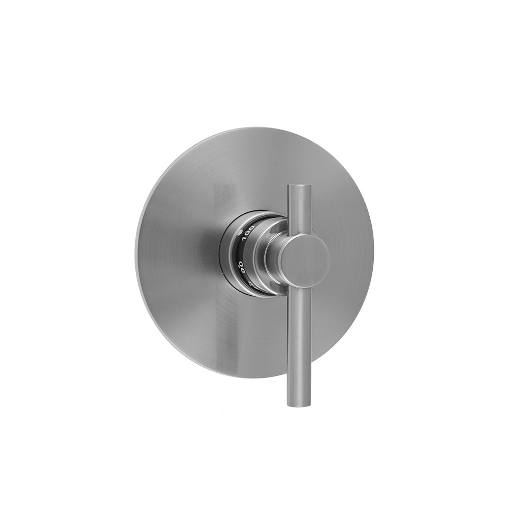 Round Plate with Contempo Low Peg Lever Trim for Thermostatic Valves (J-TH34 & J-TH12) in Multiple Finishes - Maison&Co.