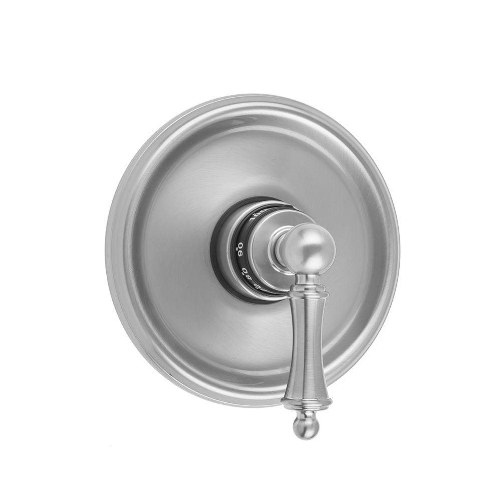 Round Step Plate With Ball Lever Trim For Thermostatic Valves (J-TH34 & J-TH12) in Multiple Finishes - Maison&Co.