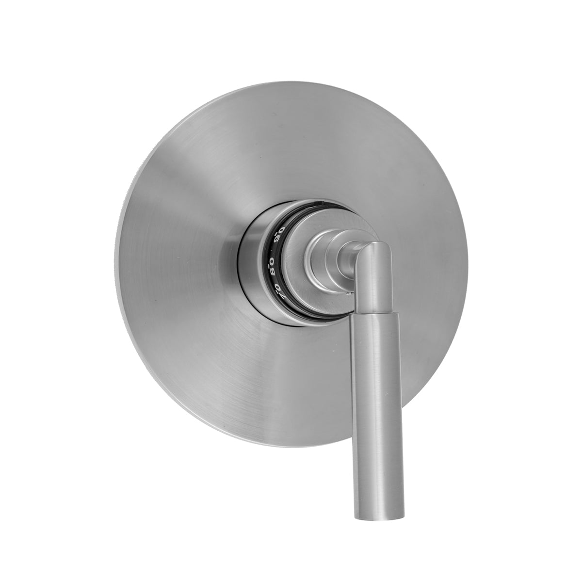 Round Plate With Contempo Hub Base Lever Handle Trim For Thermostatic Valves (J-TH34 & J-TH12) in Multiple Finishes - Maison&Co.