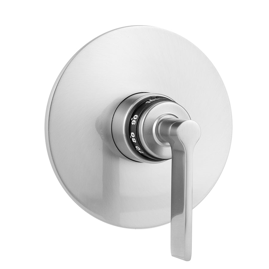 Round Plate With Lila Lever Handle Trim For Thermostatic Valves (J-TH34 & J-TH12)
 in Multiple Finishes - Maison&Co.