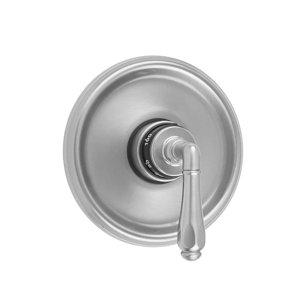 Round Step Plate With Smooth Lever Trim For Thermostatic Valves (J-TH34 & J-TH12) in Multiple Finishes - Maison&Co.