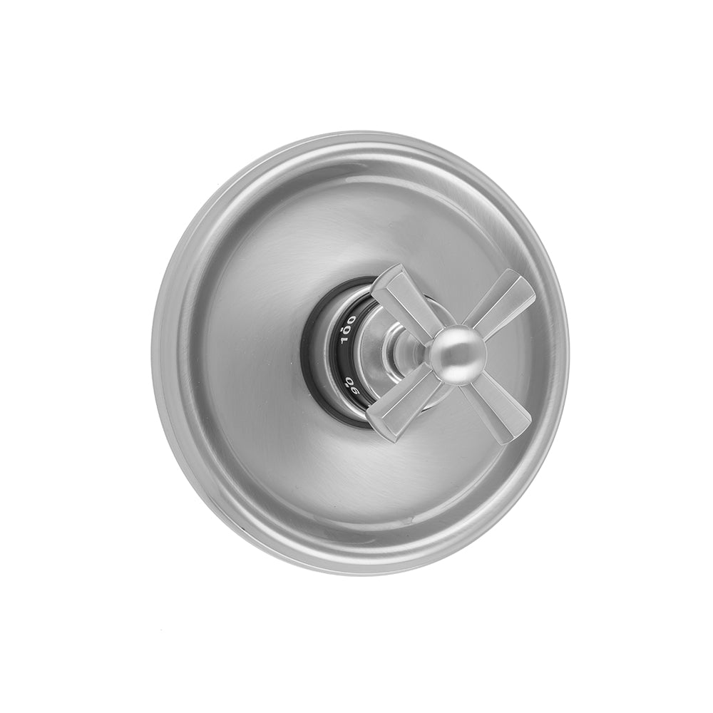 Round Step Plate With Hex Cross Trim For Thermostatic Valves (J-TH34 & J-TH12) in Multiple Finishes - Maison&Co.