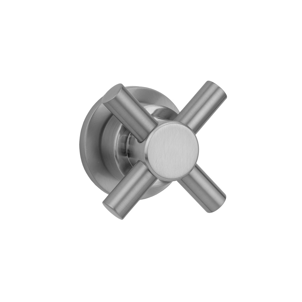 Contempo Cross with Round Escutcheon Trim for Exacto Volume Controls and Diverters (J-VC34 / J-VC12 / J-20682 / J-20686 / J-20687 / J-20688 / J-20689) in Multiple Finishes - Maison&Co.