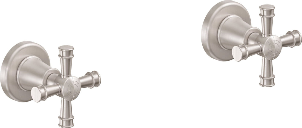 California Faucets - TO-C106XL-SN - 2 Handle Tub or Shower Trim Only - Satin Nickel  - Trousdale