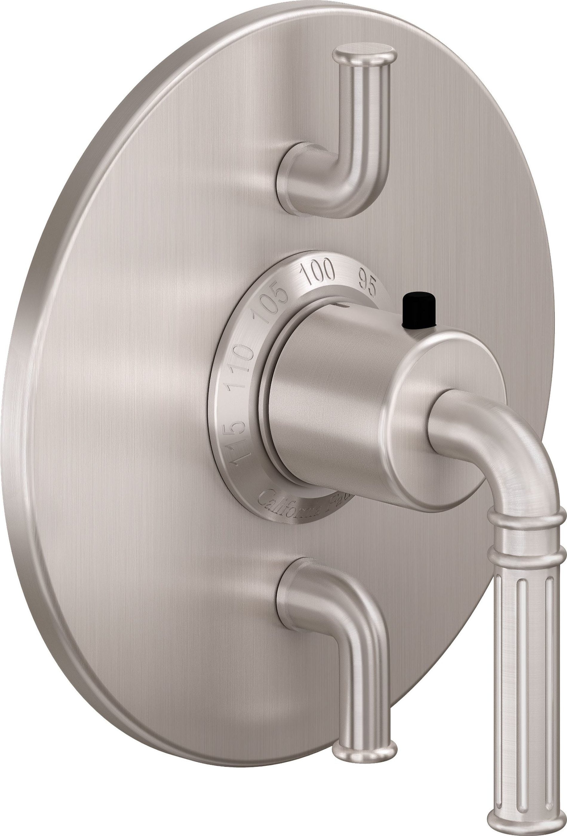 California Faucets - TO-TH2L-C1-SN - StyleTherm® Trim Only with Dual Volume Control - Satin Nickel  - Trousdale