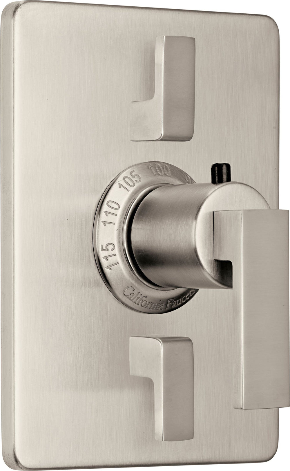 California Faucets - TO-THC2L-77-SN - StyleTherm® Trim Only with Dual Volume Control - Satin Nickel  - Morro Bay