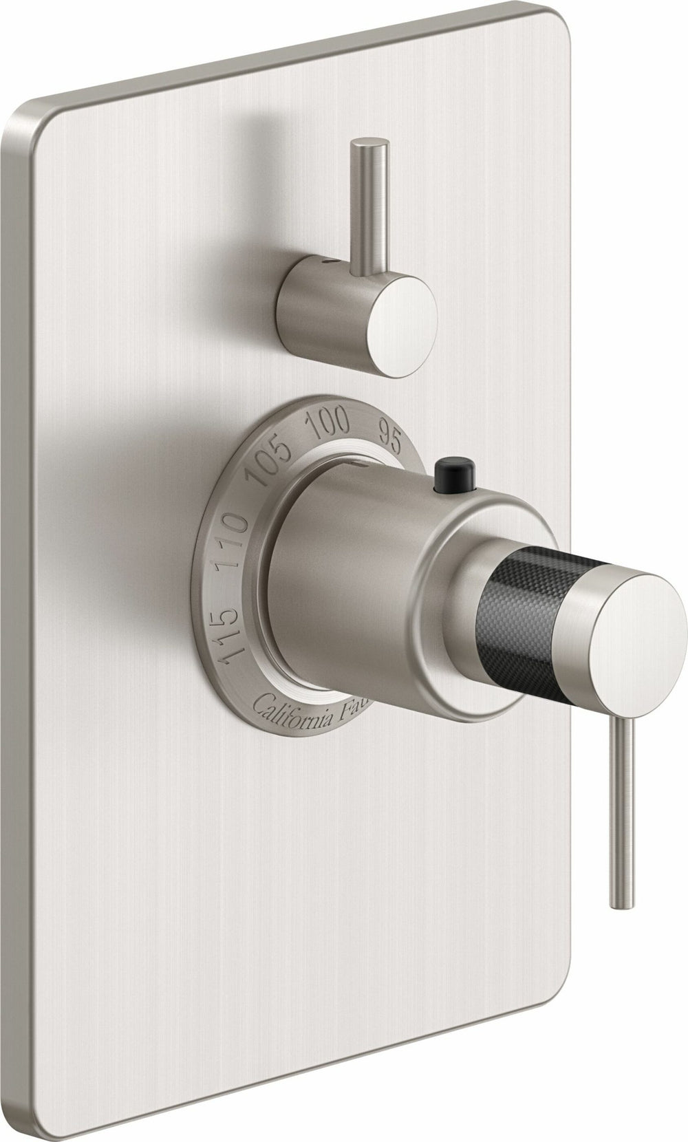 California Faucets - TO-THC1L-52F-SN - StyleTherm® Trim Only with Single Volume Control - Satin Nickel  - D Street