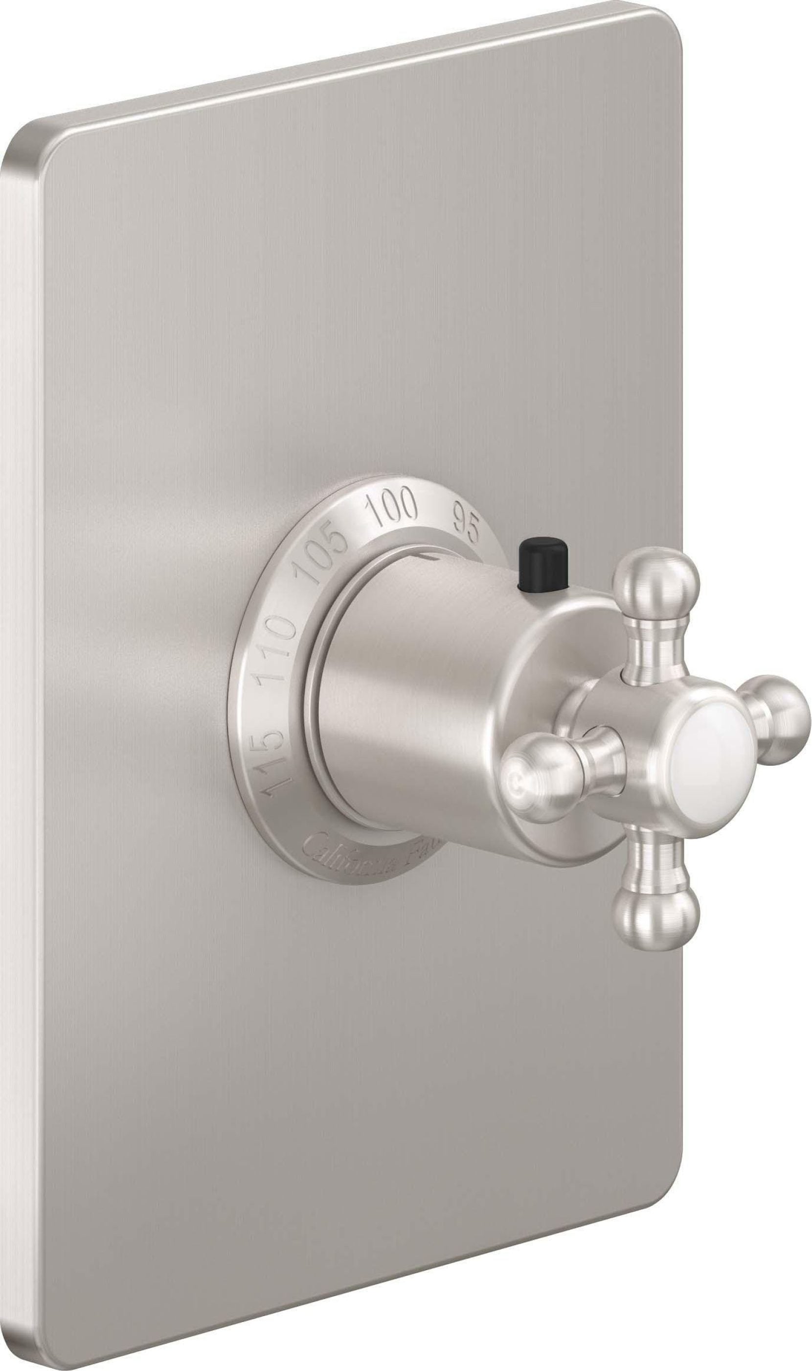California Faucets - TO-THCN-60-SN - StyleTherm® 3/4" Thermostatic Trim Only - Satin Nickel  - Del Mar