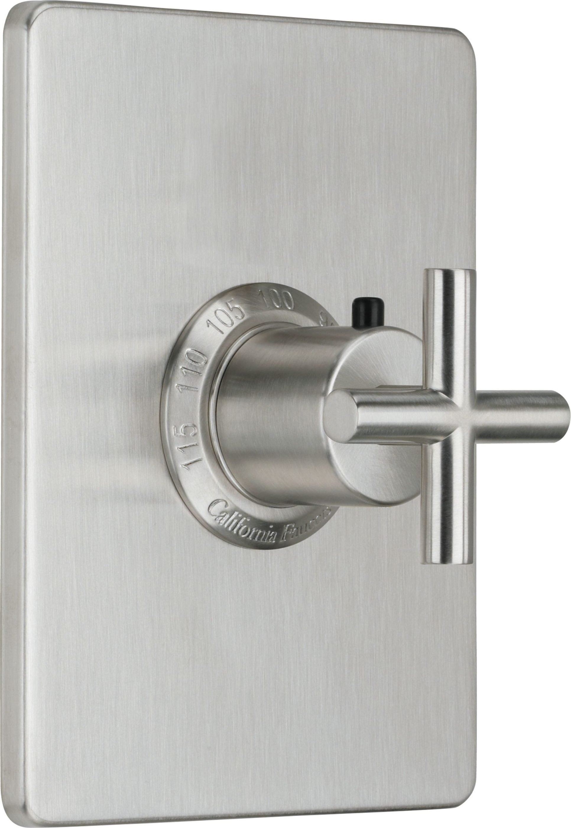 California Faucets - TO-THCN-65-SN - StyleTherm® 3/4" Thermostatic Trim Only - Satin Nickel  - Tiburon