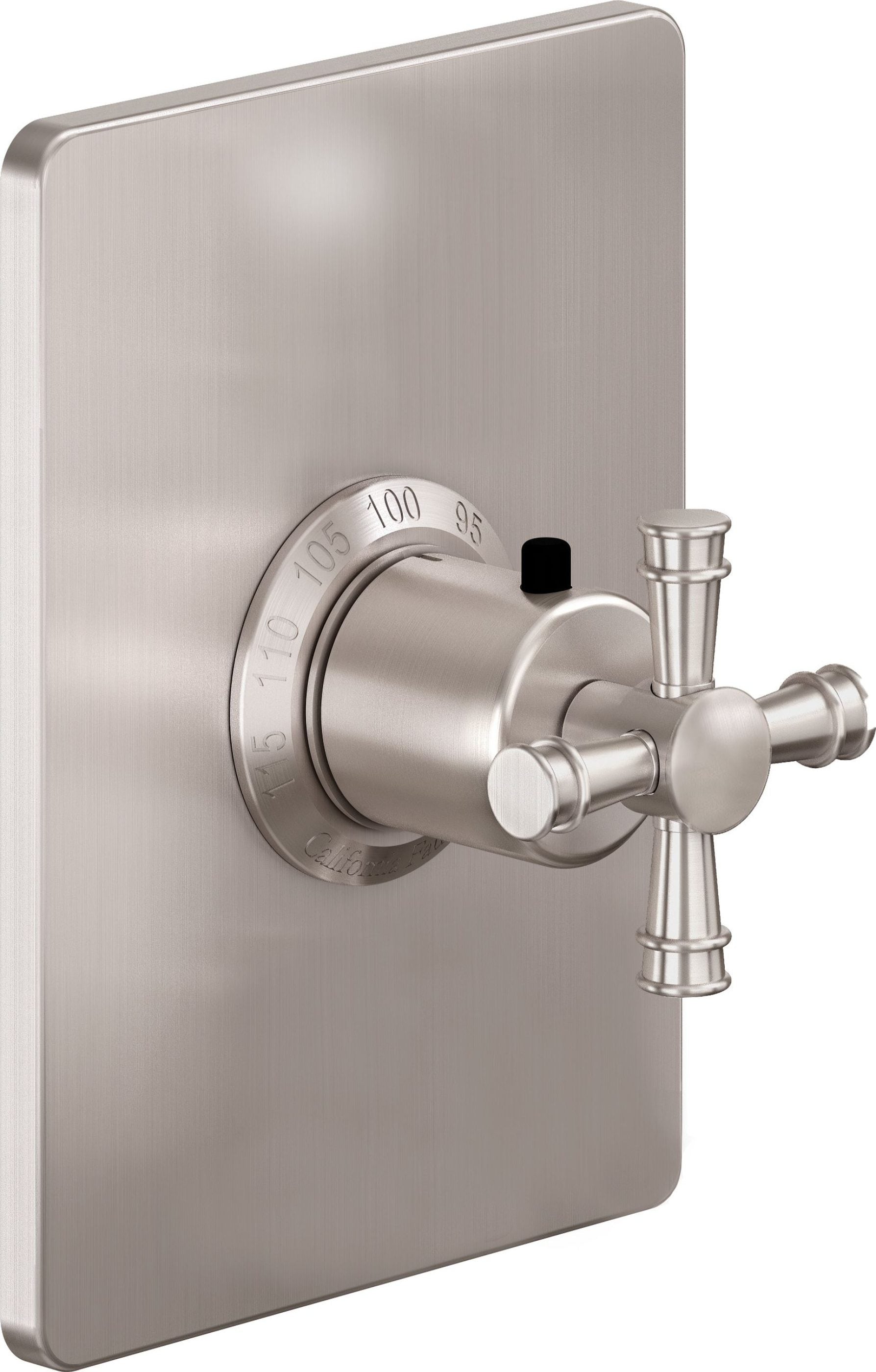 California Faucets - TO-THCN-C1XS-SN - StyleTherm® 3/4” Thermostatic Trim Only - Satin Nickel  - Trousdale