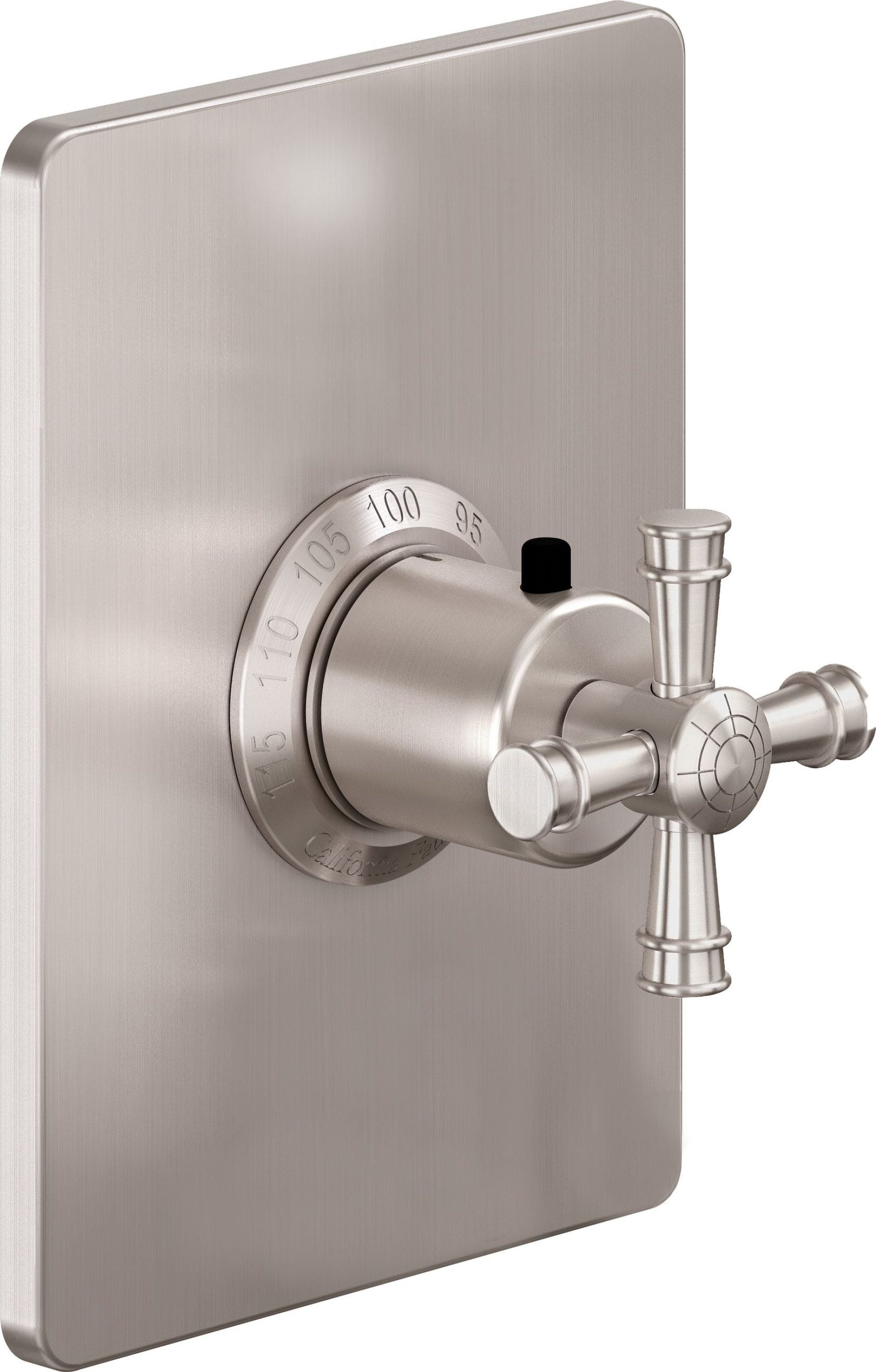 California Faucets - TO-THCN-C1X-SN - StyleTherm® 3/4” Thermostatic Trim Only - Satin Nickel  - Trousdale
