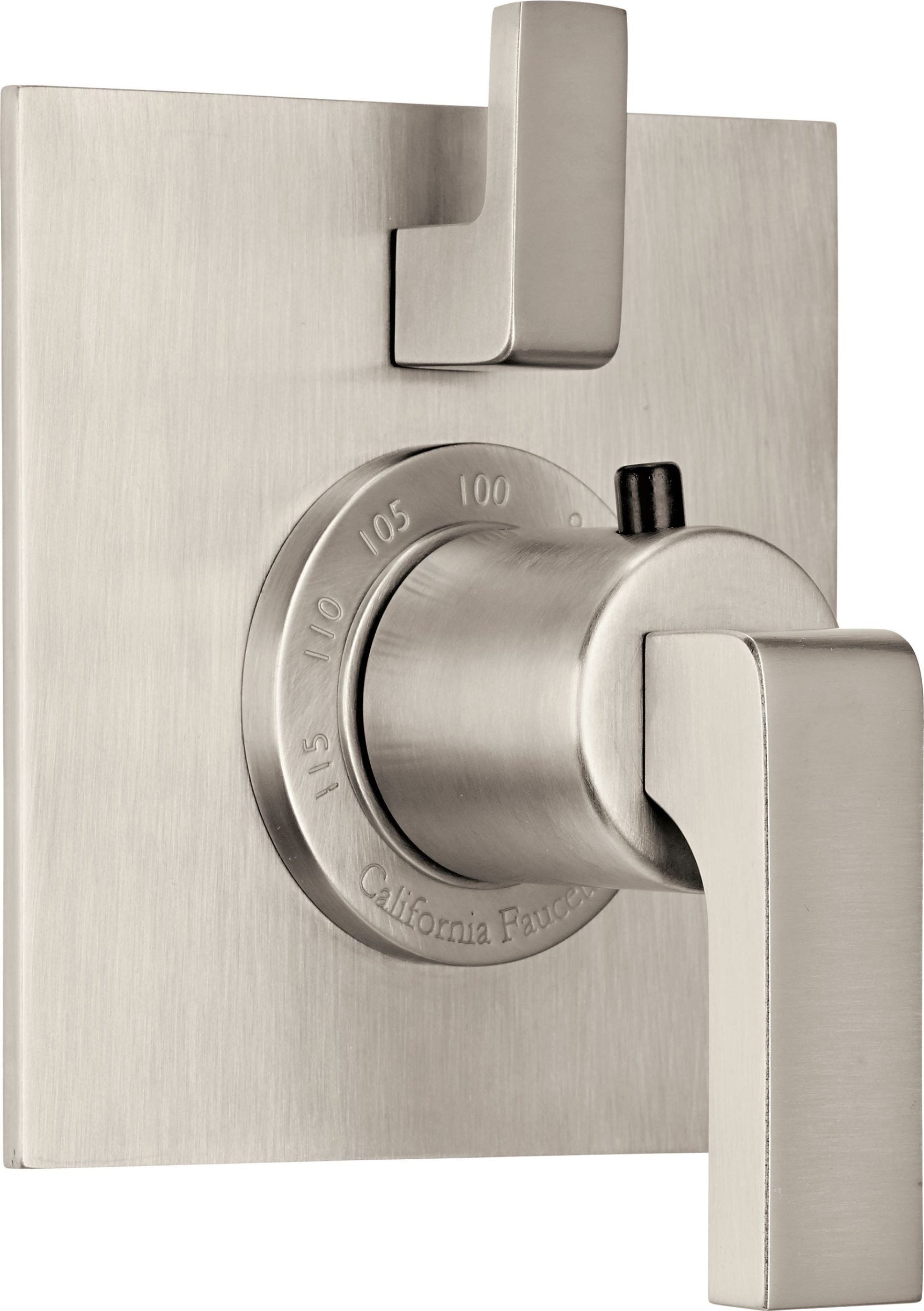 California Faucets - TO-THF1L-70-SN - StyleTherm® Trim Only with Single Volume Control - Satin Nickel  - Solimar