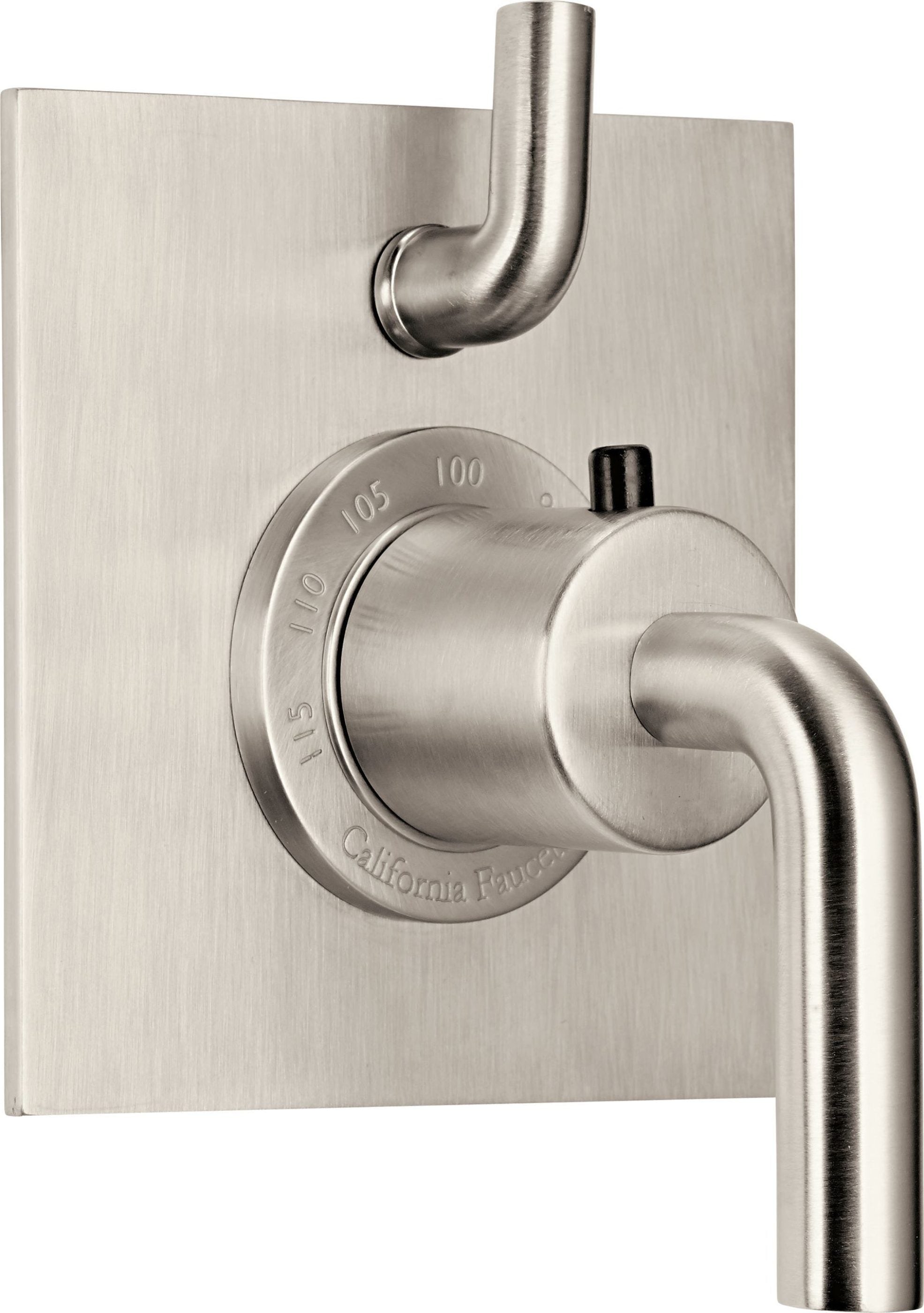 California Faucets - TO-THF1L-74-SN - StyleTherm® Trim Only with Single Volume Control - Satin Nickel  - Tamalpais