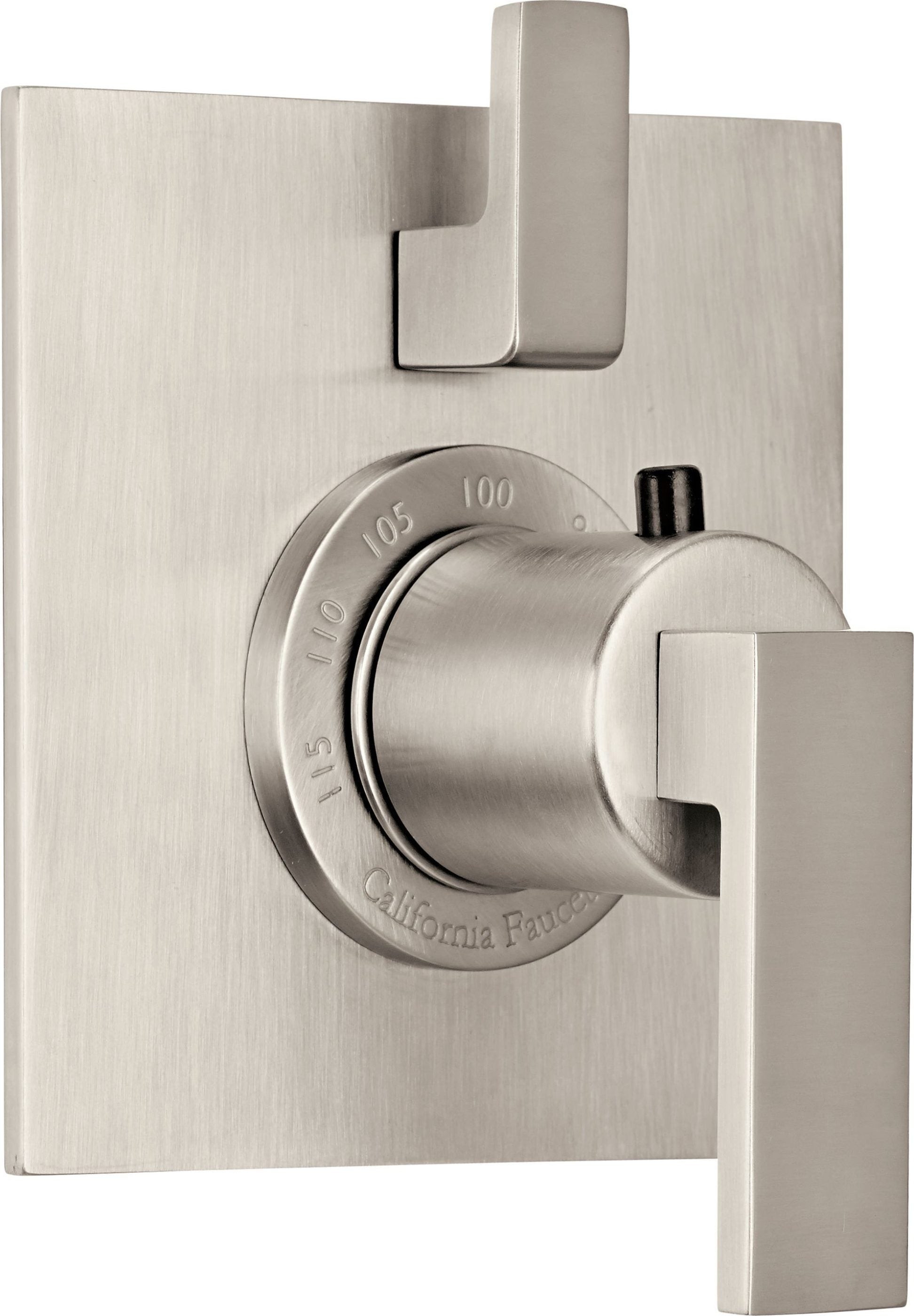 California Faucets - TO-THF1L-77-SN - StyleTherm® Trim Only with Single Volume Control - Satin Nickel  - Morro Bay