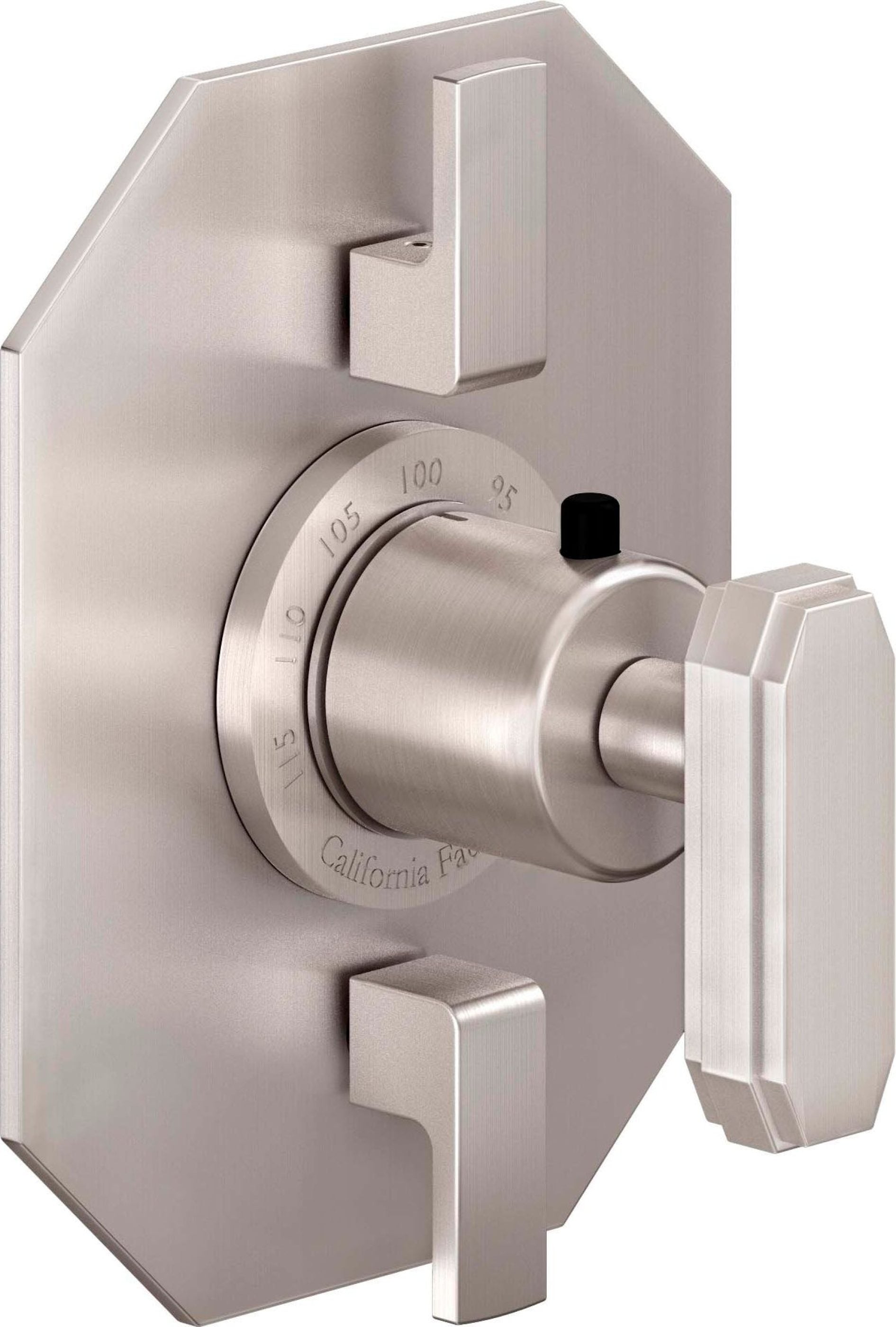 California Faucets - TO-THO2L-C2-SN - StyleTherm® Trim Only with Dual Volume Control - Satin Nickel  - Doheny