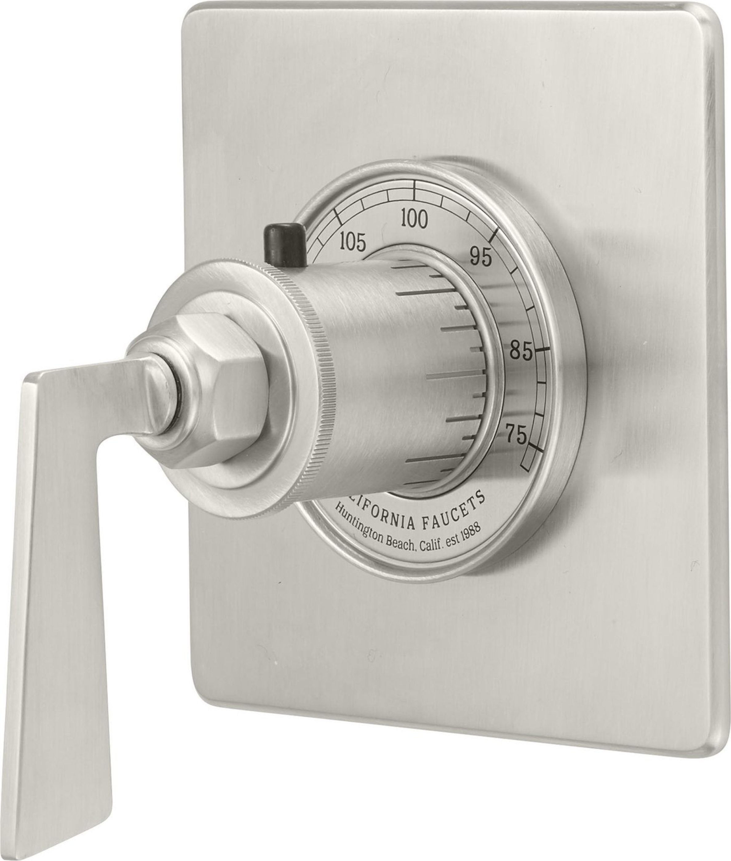 California Faucets - TO-THQN-85-SN - StyleTherm® 3/4” Thermostatic Trim Only - Satin Nickel  - Steampunk Bay