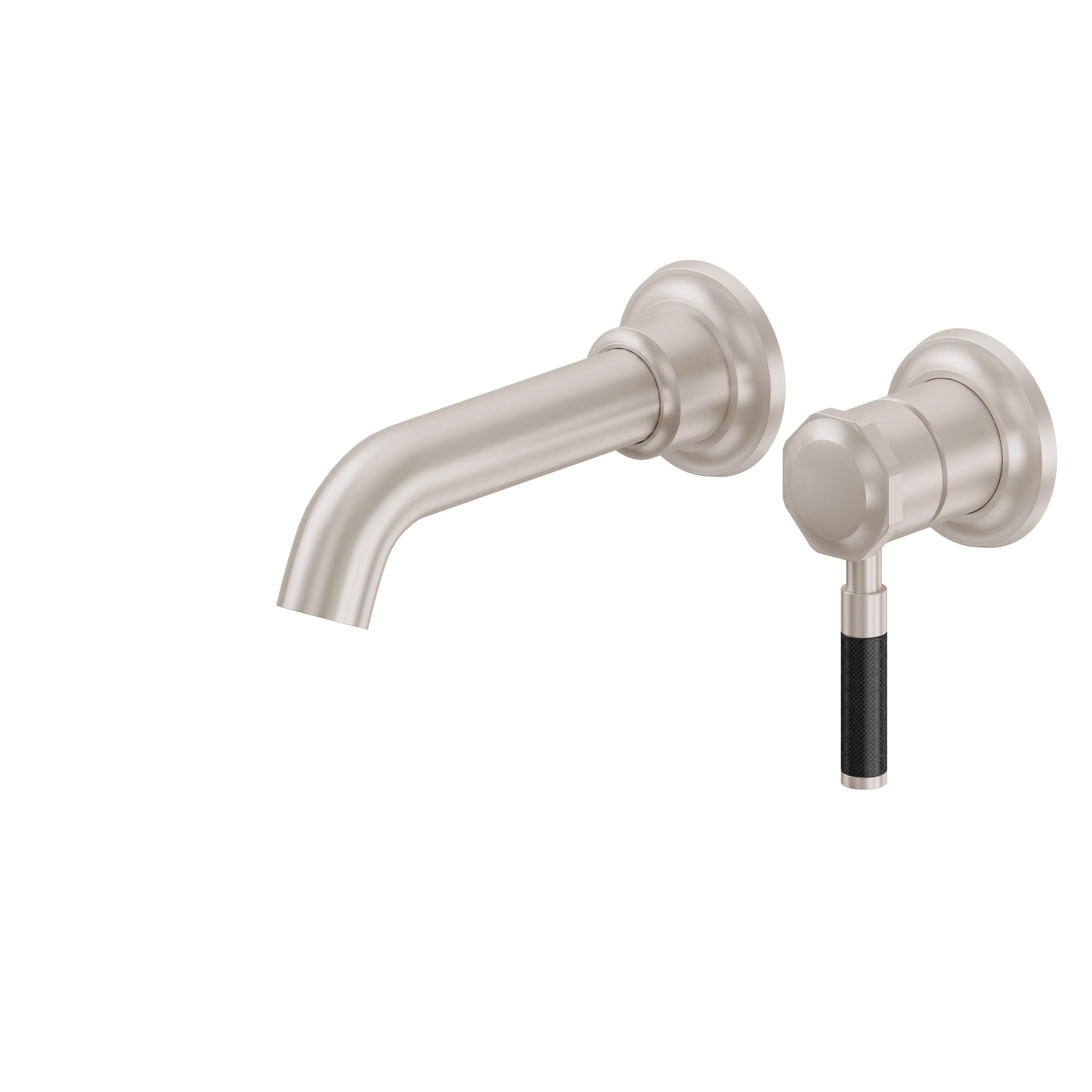 California Faucets - TO-V3001F-7-SN - Single Handle Lavatory Wall Faucet Trim Only - Satin Nickel  - Descanso