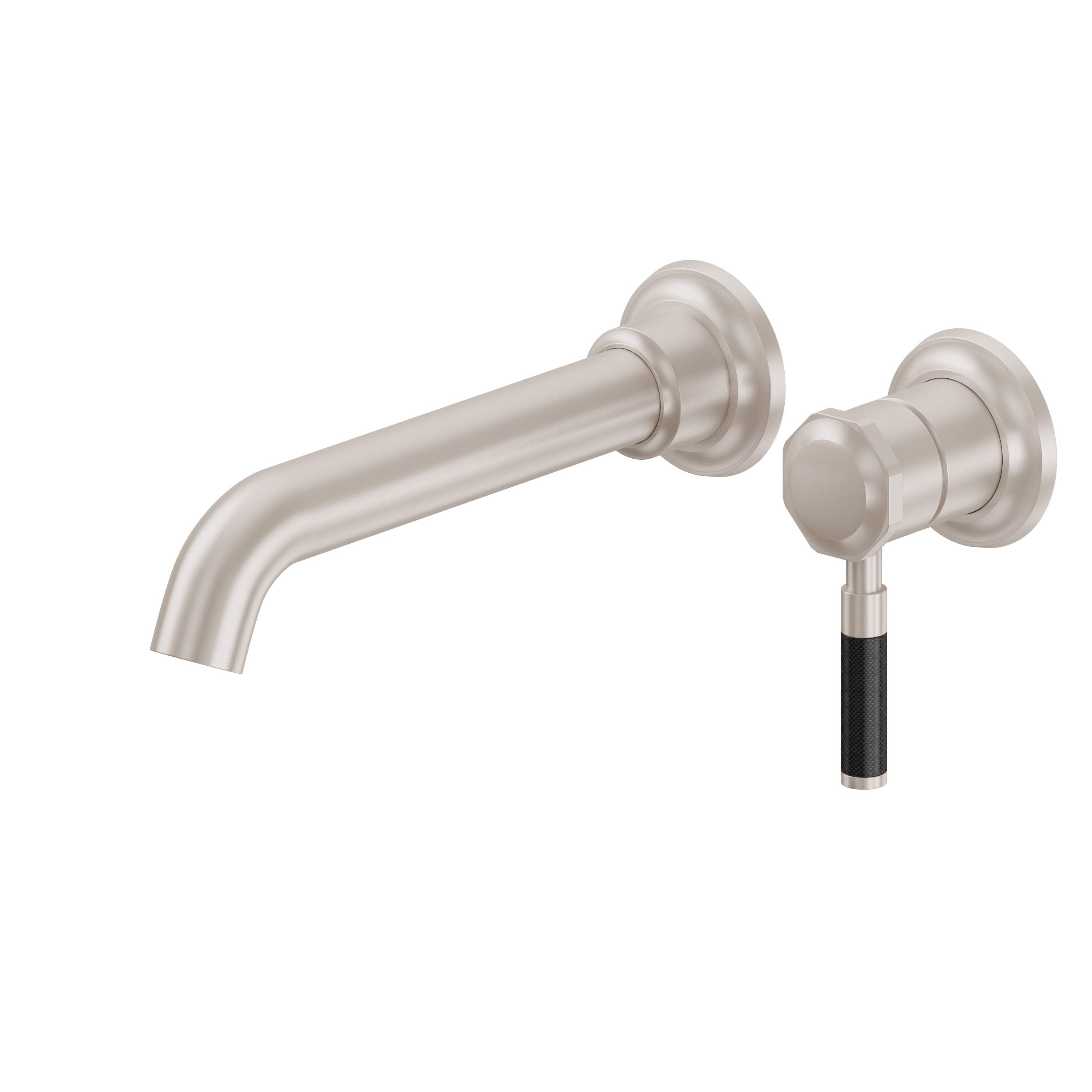 California Faucets - TO-V3001F-9-SN - Single Handle Lavatory Wall Faucet Trim Only - Satin Nickel  - Descanso