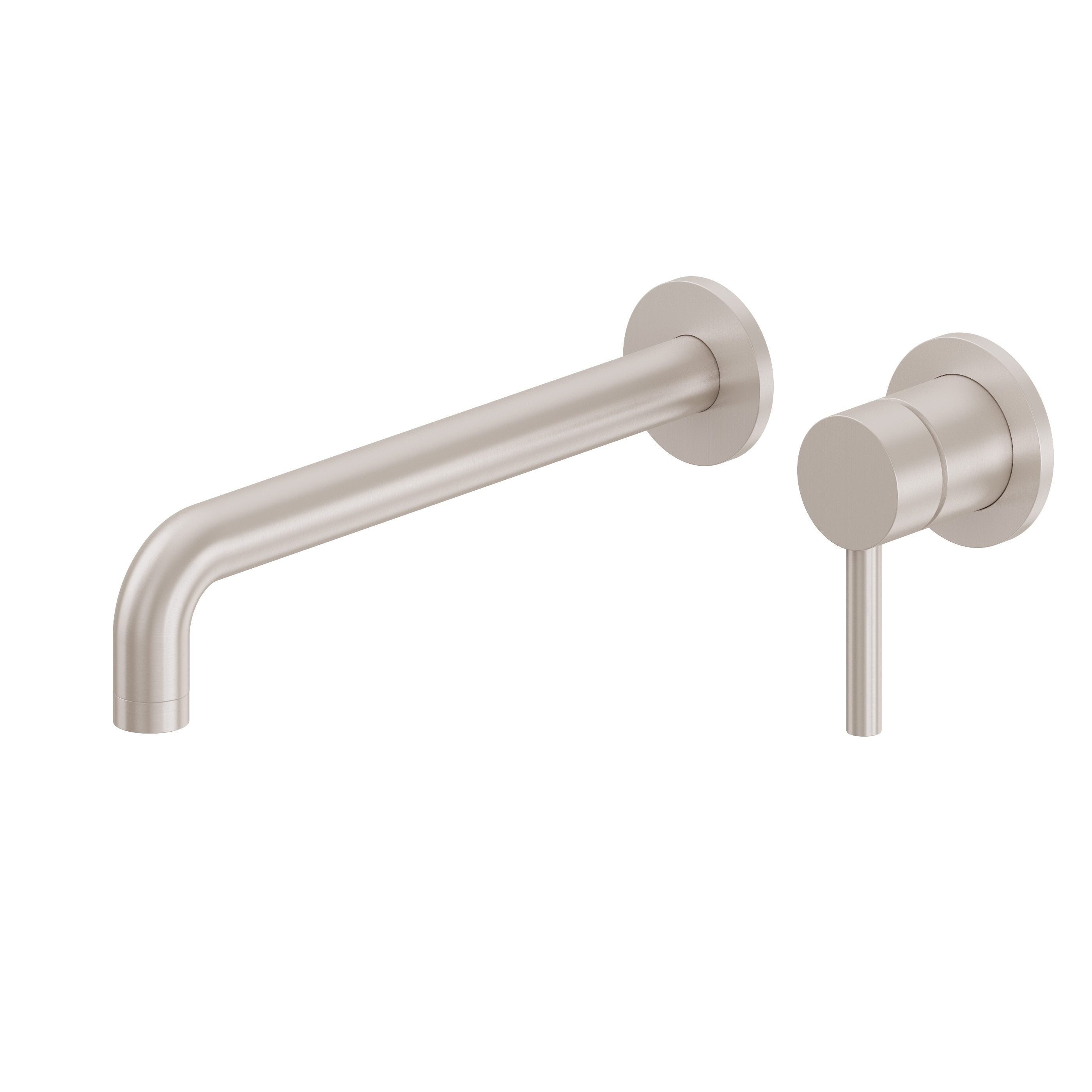 California Faucets - TO-V5201-9-SN - Single Handle Lavatory Wall Faucet Trim Only - Satin Nickel  - D Street